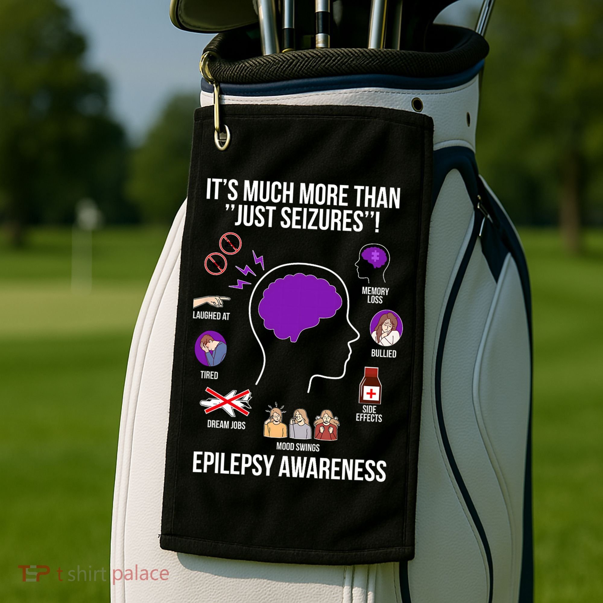 Epilepsy Awareness Month Epilepsy Warrior Golf Towel