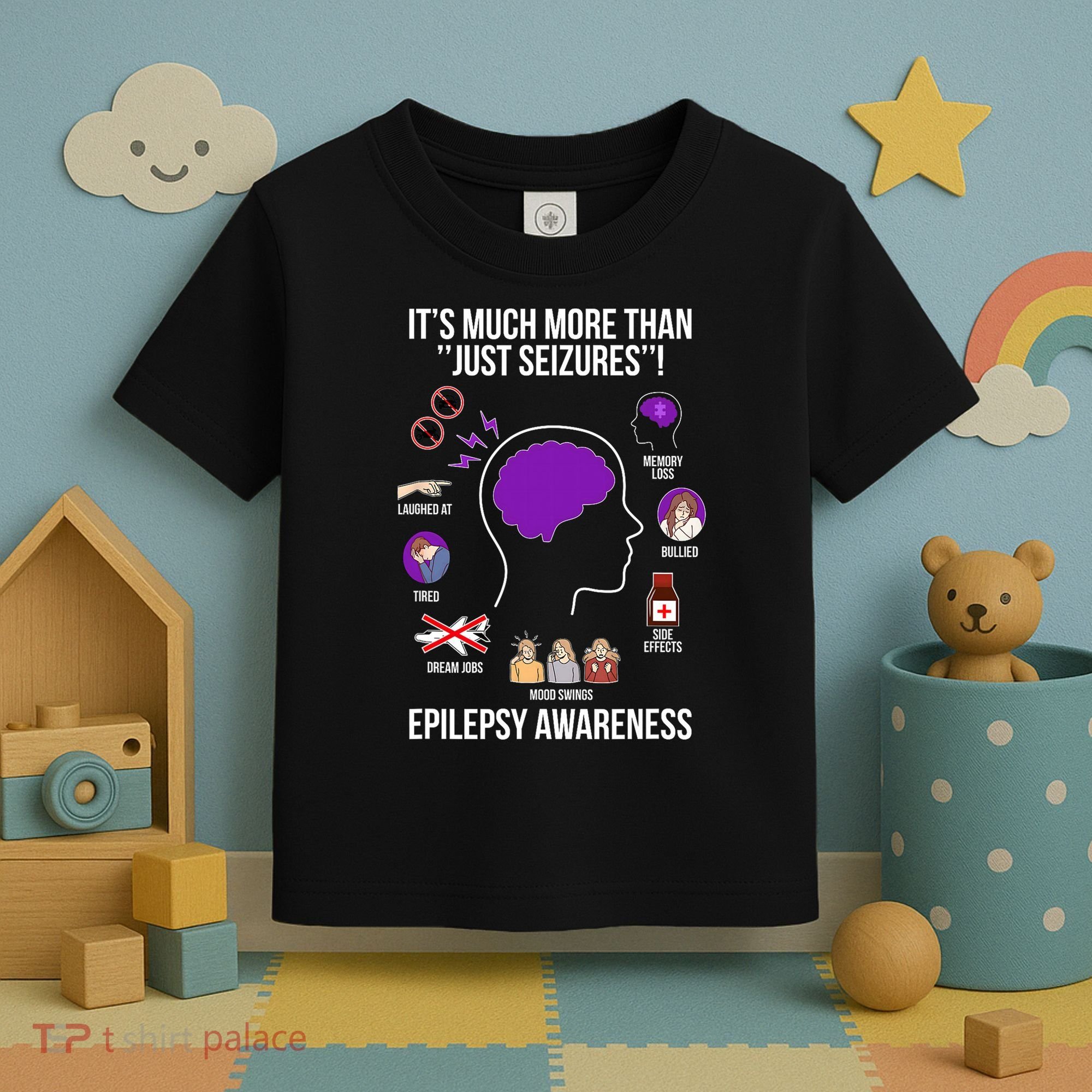 Epilepsy Awareness Month Epilepsy Warrior Toddler T-Shirt