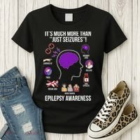 Epilepsy Awareness Month Epilepsy Warrior Women's T-Shirt thumb 3