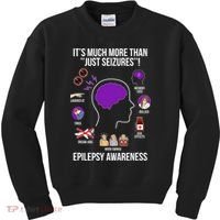 Epilepsy Awareness Month Epilepsy Warrior Kids Sweatshirt thumb 0