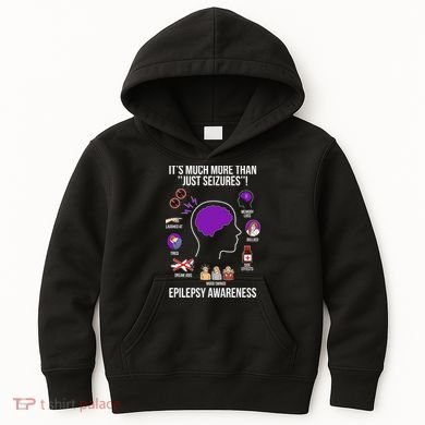 Epilepsy Awareness Month Epilepsy Warrior Kids Hoodie
