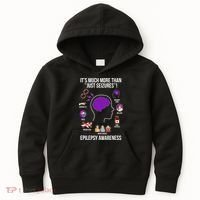 Epilepsy Awareness Month Epilepsy Warrior Kids Hoodie thumb 0