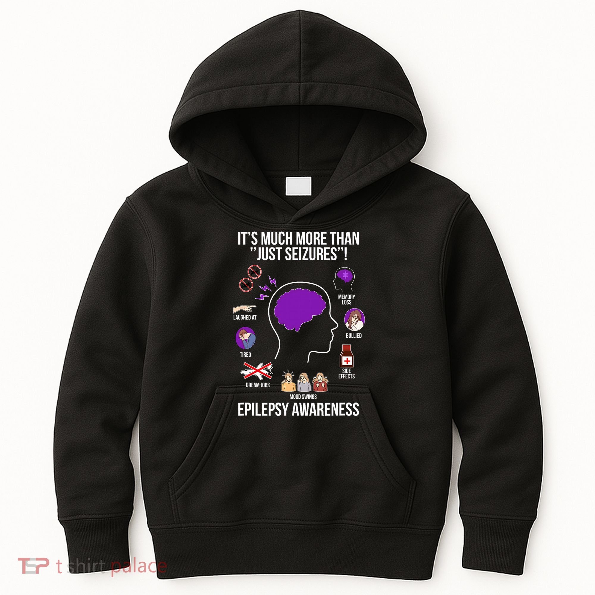 Epilepsy Awareness Month Epilepsy Warrior Kids Hoodie