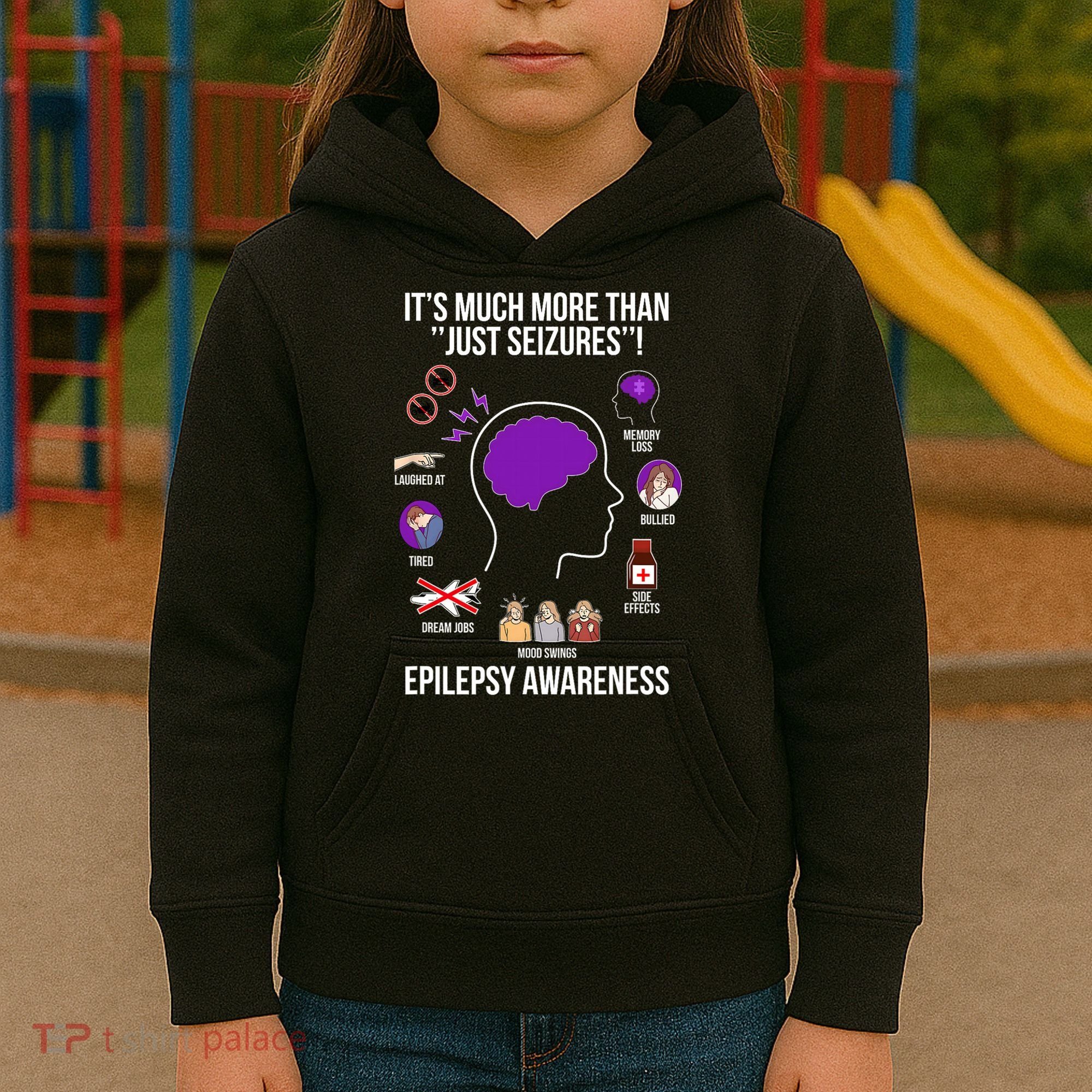 Epilepsy Awareness Month Epilepsy Warrior Kids Hoodie