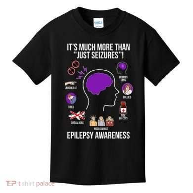 Epilepsy Awareness Month Epilepsy Warrior Kids T-Shirt