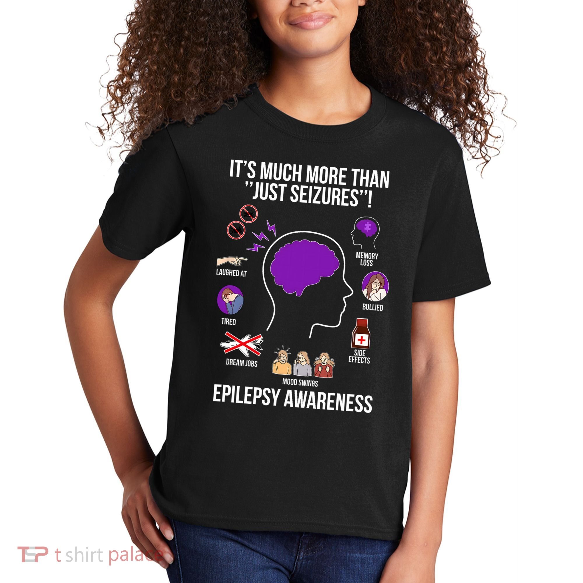 Epilepsy Awareness Month Epilepsy Warrior Kids T-Shirt