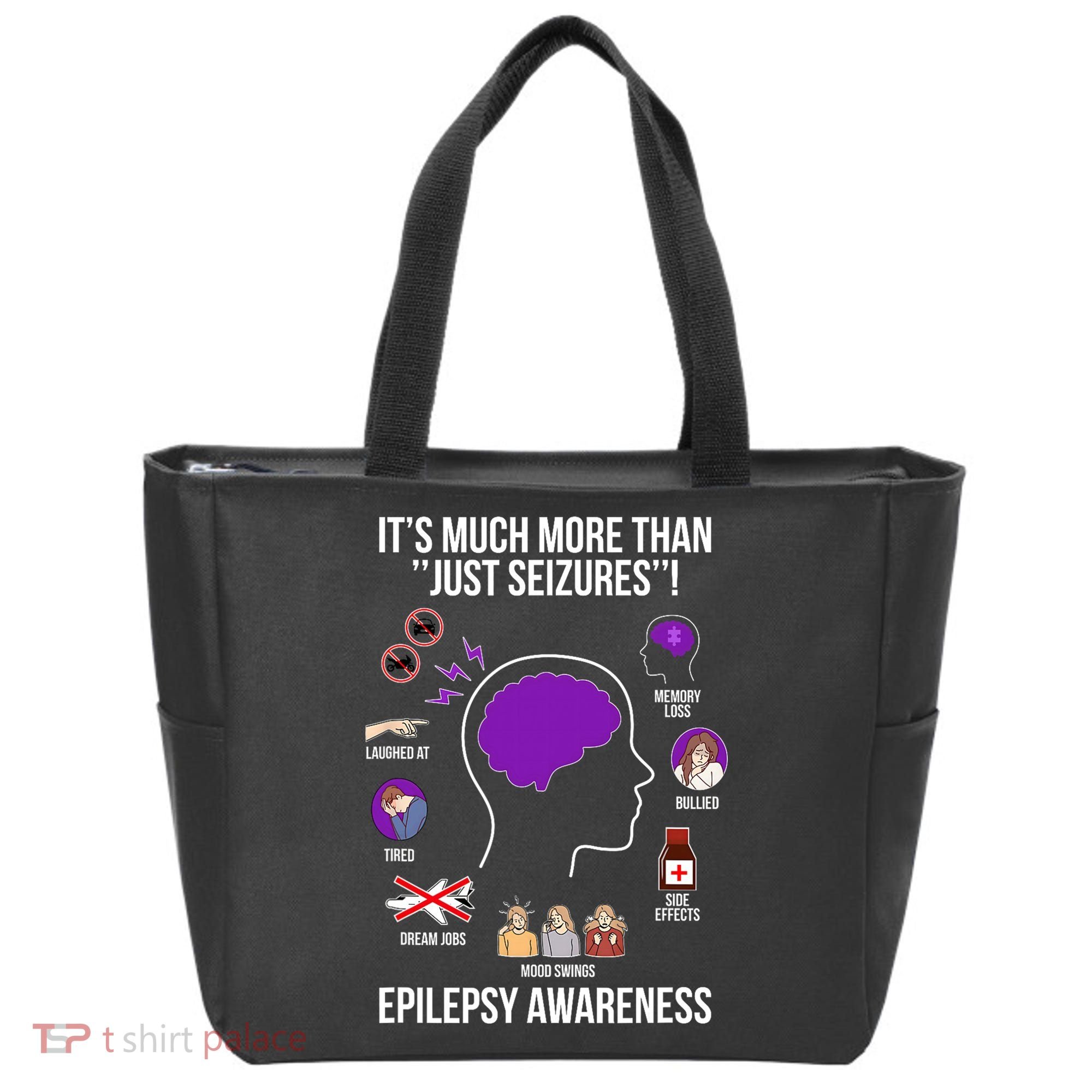 Epilepsy Awareness Month Epilepsy Warrior Tote Bag
