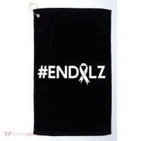 End Alz Memories Matter Dementia Alzheimers Awareness Golf Towel thumb 0