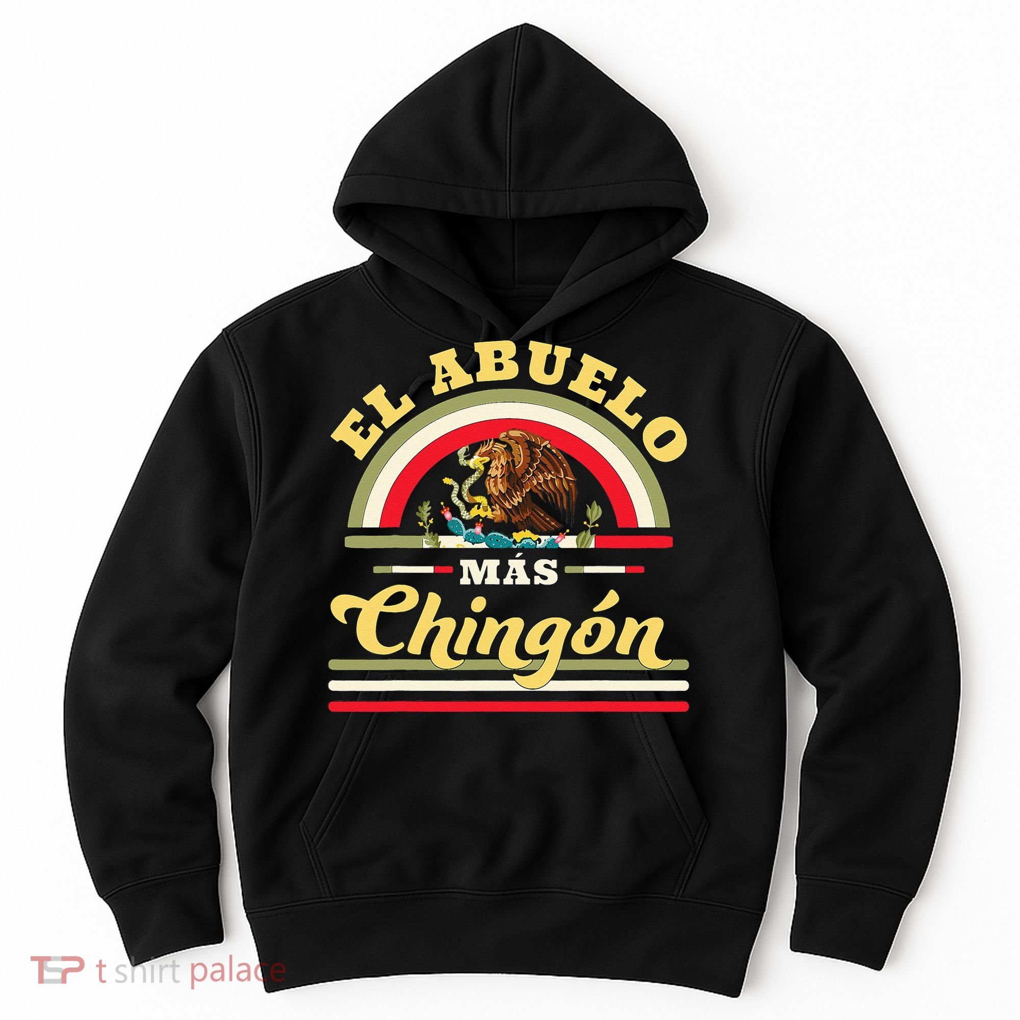 El Abuelo Mas Chingon Funny Mexican Flag Cool Grandpa Regalo Hoodie