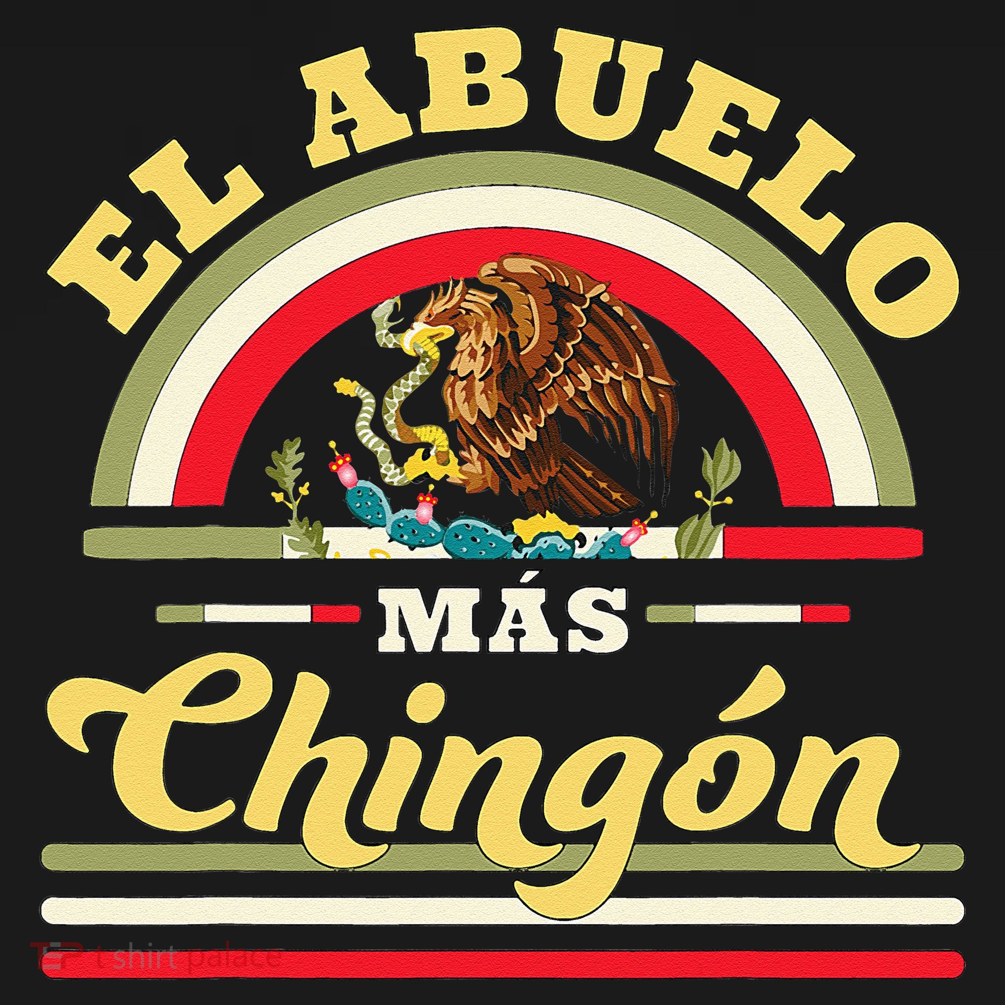 El Abuelo Mas Chingon Funny Mexican Flag Cool Grandpa Regalo Tank Top