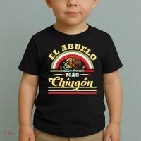 El Abuelo Mas Chingon Funny Mexican Flag Cool Grandpa Regalo Toddler T-Shirt thumb 2