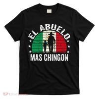 El Abuelo Mas Chingon Mexican Grandpa Cinco De Mayo Flag T-Shirt thumb 0