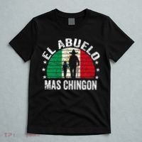 El Abuelo Mas Chingon Mexican Grandpa Cinco De Mayo Flag T-Shirt thumb 5