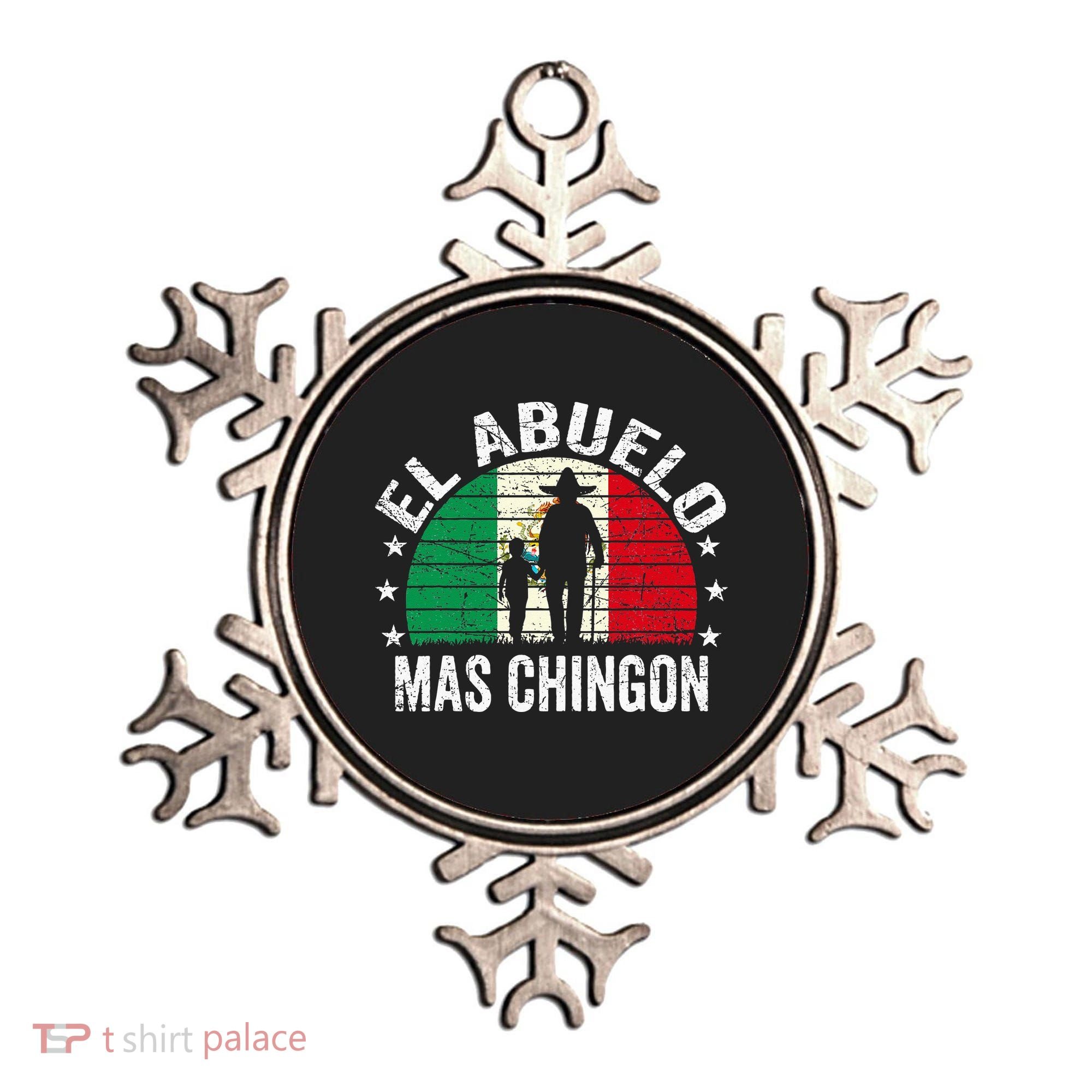 El Abuelo Mas Chingon Mexican Grandpa Cinco De Mayo Flag Ornament