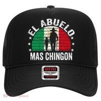 El Abuelo Mas Chingon Mexican Grandpa Cinco De Mayo Flag Hat thumb 0