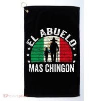 El Abuelo Mas Chingon Mexican Grandpa Cinco De Mayo Flag Golf Towel thumb 0