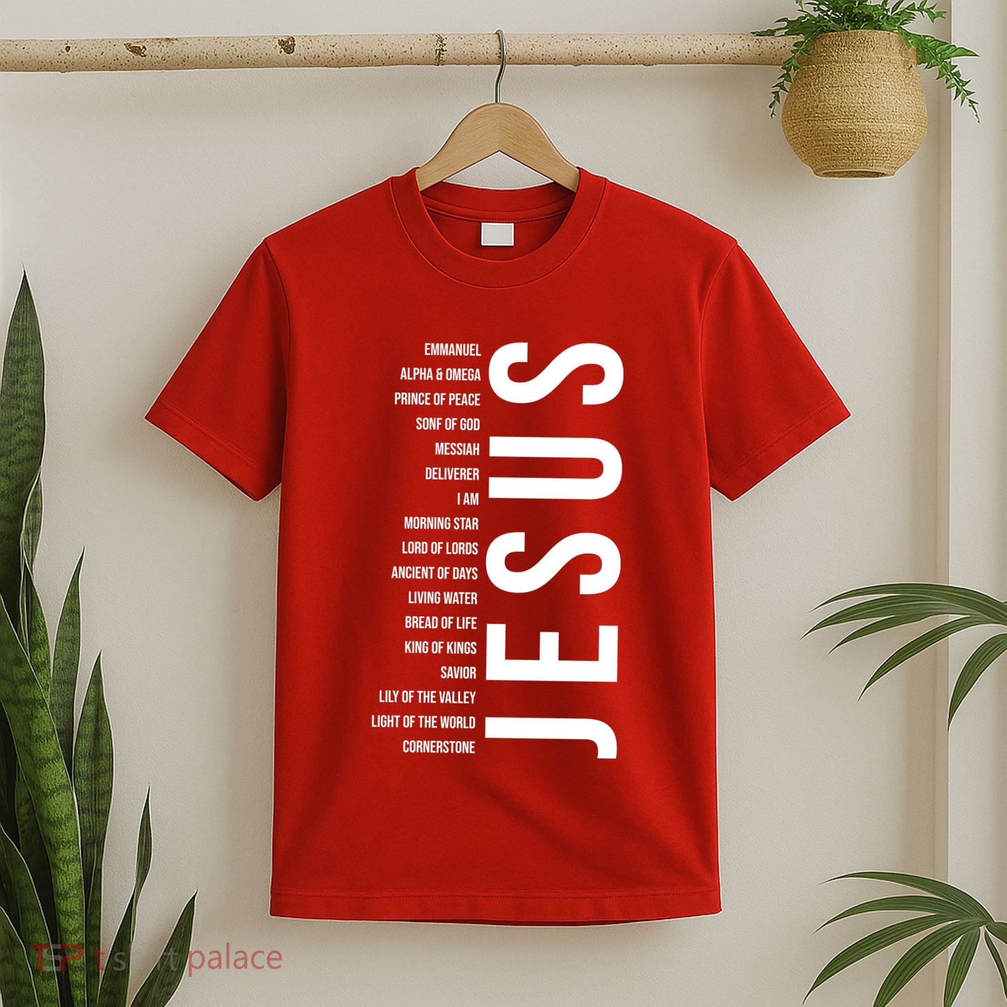 Emmanuel Alpha Omega Prince Of Peace Son Of God Jesus T-Shirt