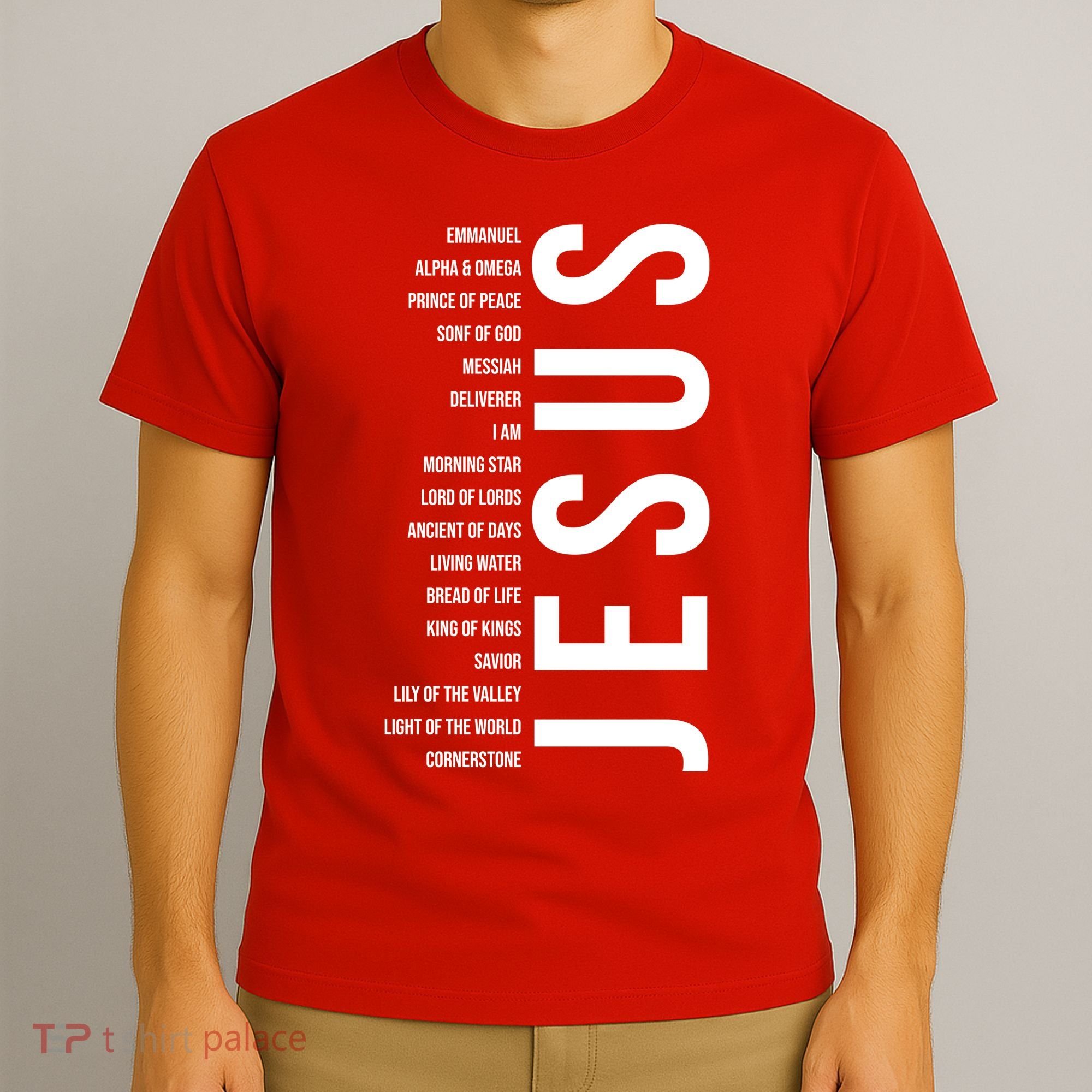 Emmanuel Alpha Omega Prince Of Peace Son Of God Jesus T-Shirt