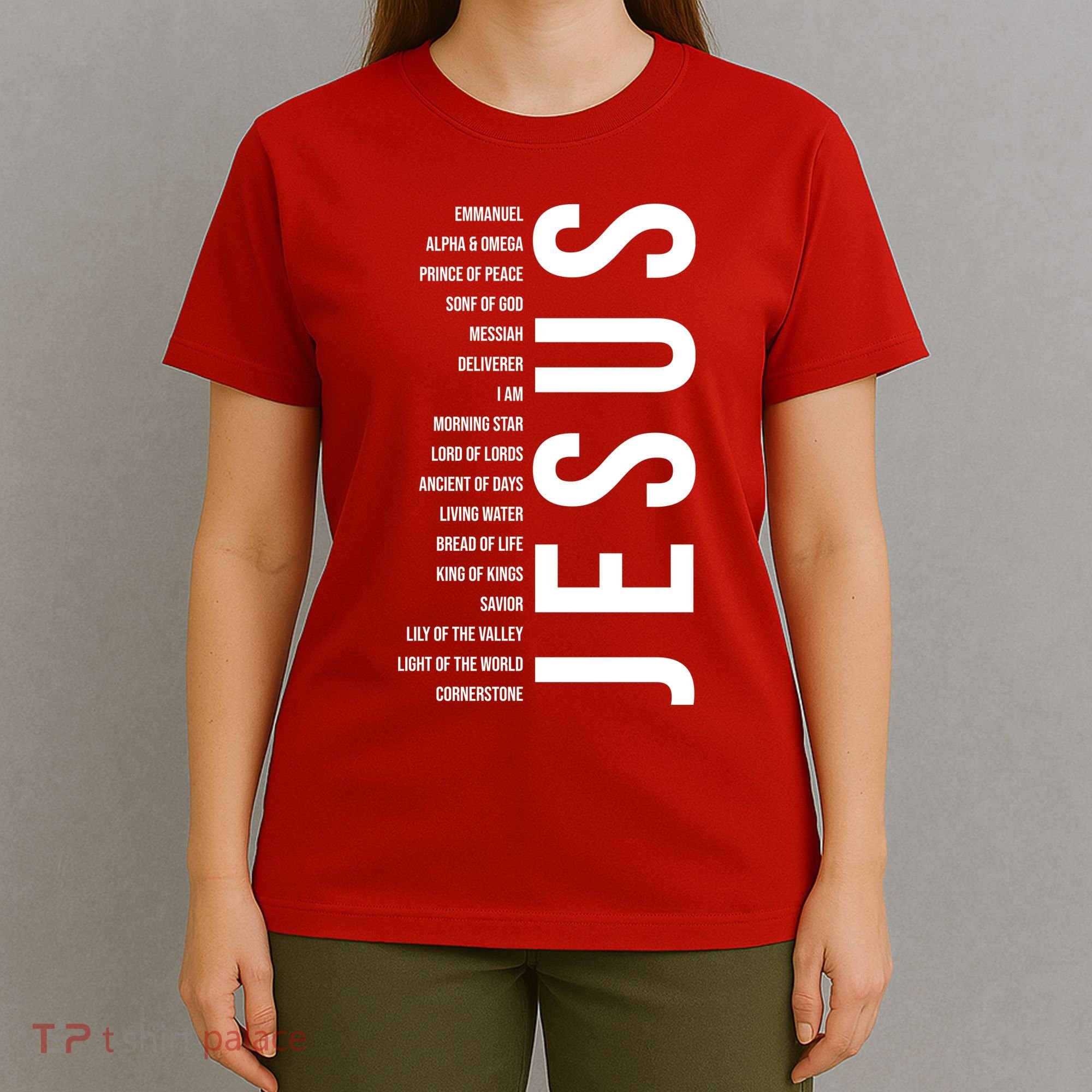 Emmanuel Alpha Omega Prince Of Peace Son Of God Jesus T-Shirt