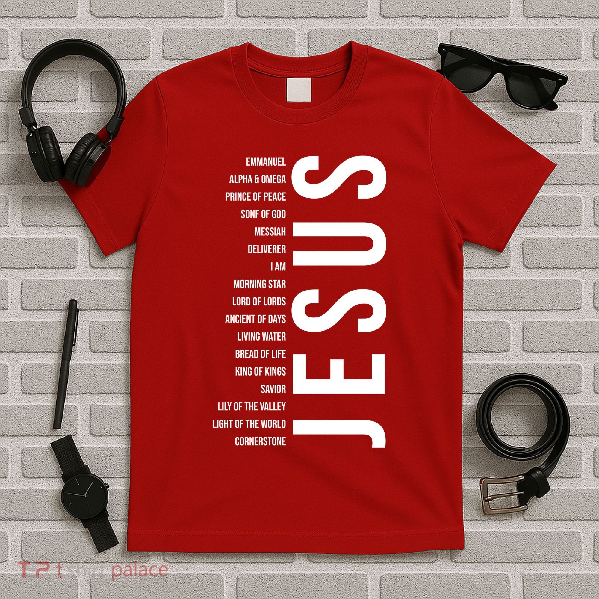 Emmanuel Alpha Omega Prince Of Peace Son Of God Jesus T-Shirt