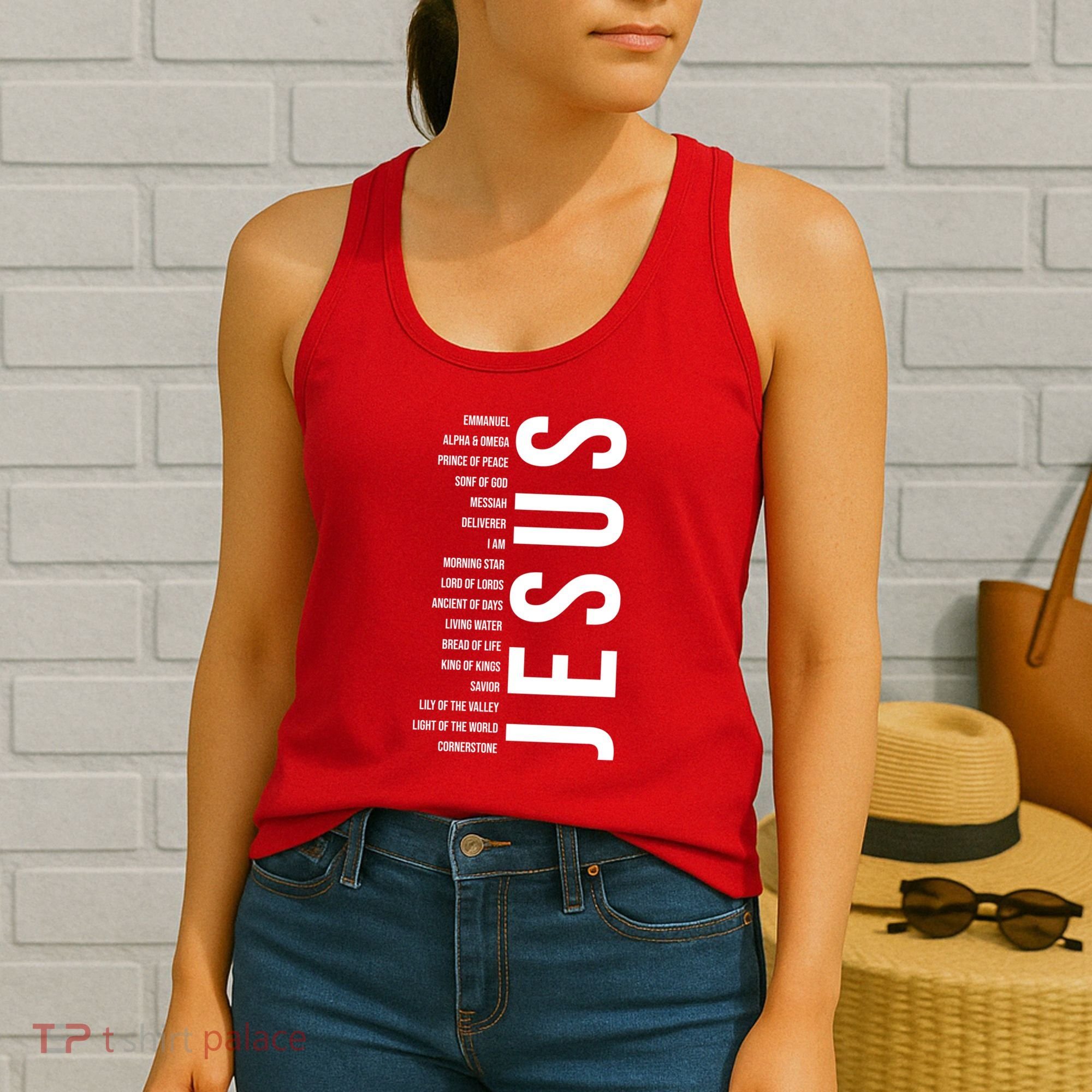 Emmanuel Alpha Omega Prince Of Peace Son Of God Jesus Women's Tank Top