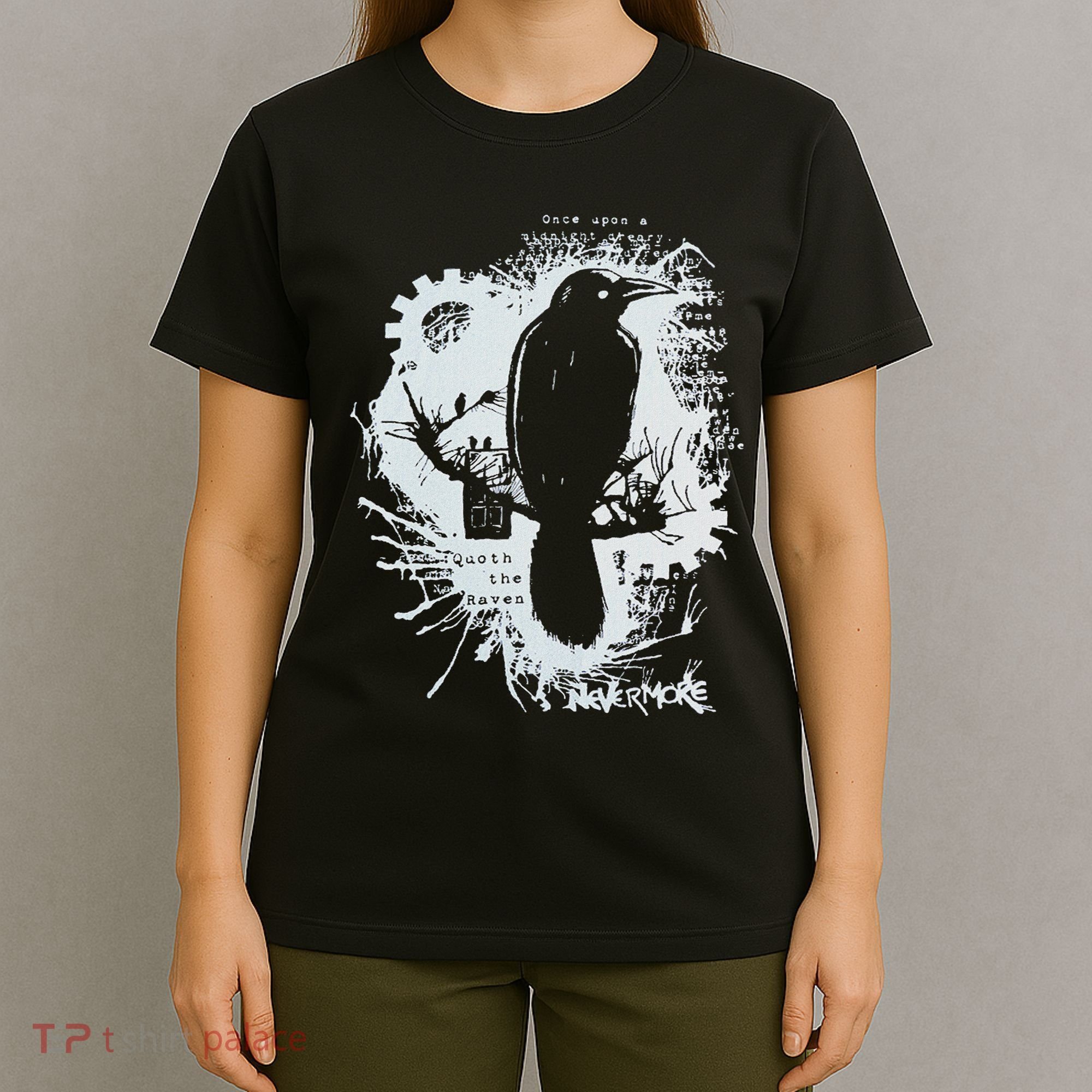 Edgar Allan Poe Tales Of Poe Gif Readers Gothic T-Shirt
