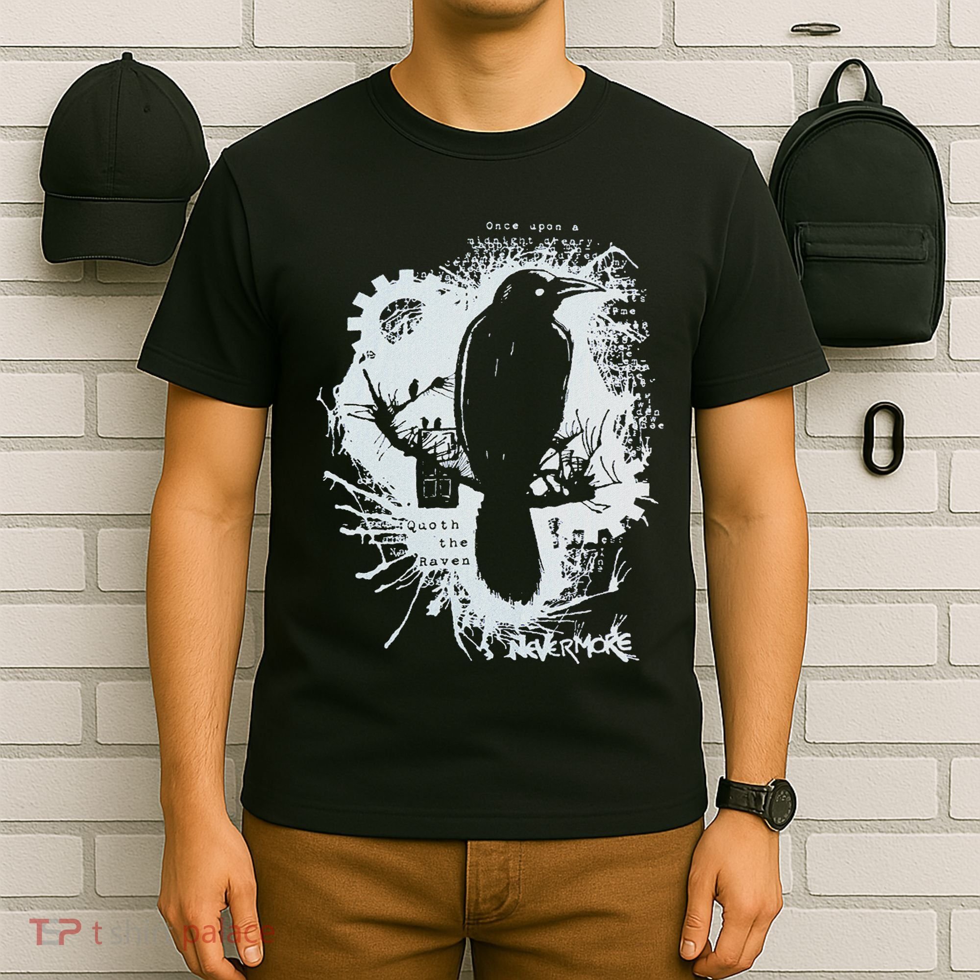 Edgar Allan Poe Tales Of Poe Gif Readers Gothic T-Shirt