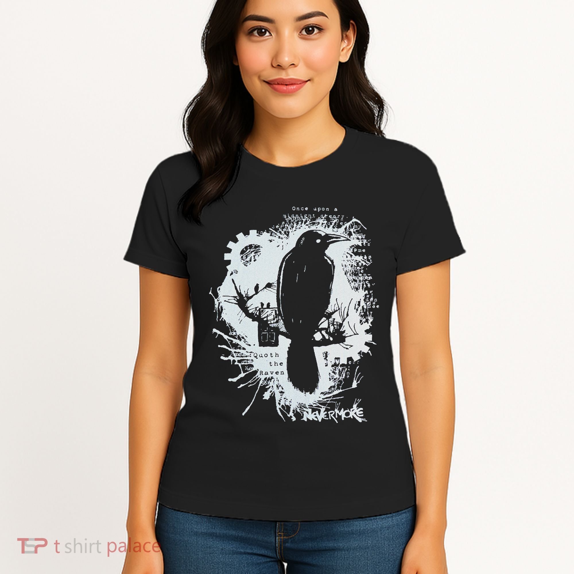 Edgar Allan Poe Tales Of Poe Gif Readers Gothic Women's T-Shirt