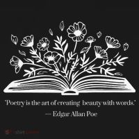 Edgar Allen Poe Quote Poetry Is The Art Of Poem Floral Women's Tank Top thumb 5