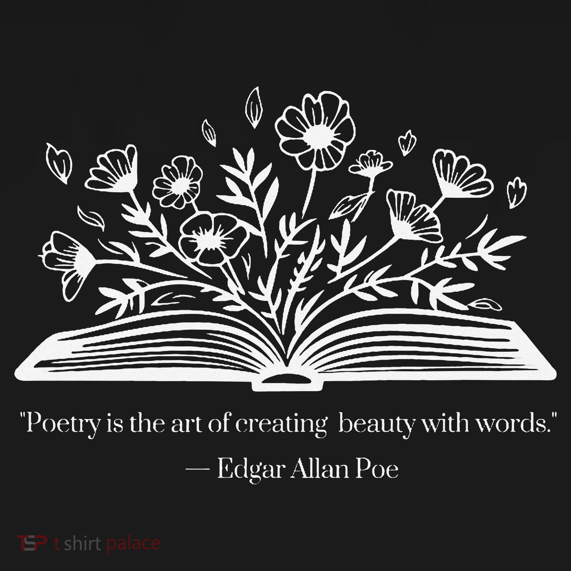Edgar Allen Poe Quote Poetry Is The Art Of Poem Floral Women's Tank Top