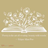 Edgar Allen Poe Quote Poetry Is The Art Of Poem Floral T-Shirt thumb 7