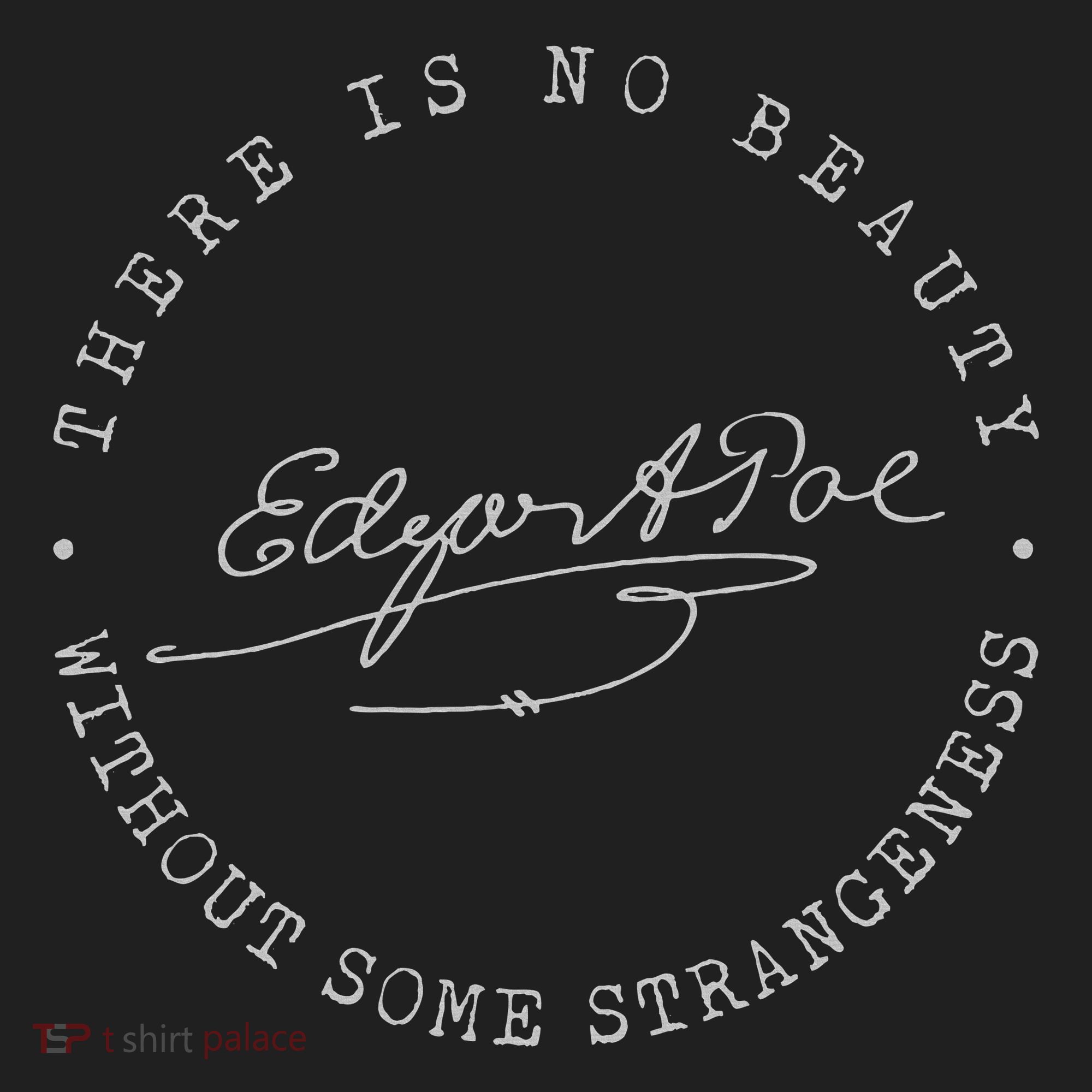Edgar Allan Poe No Beauty Strangeness Quote Literary Women's Sweatshirt