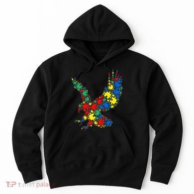 Eagle Autism Puzzle for Autism Awareness Hoodie