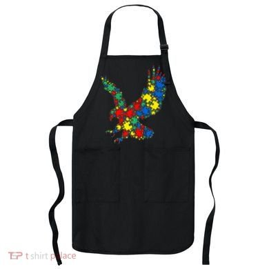 Eagle Autism Puzzle for Autism Awareness Apron