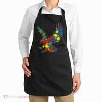 Eagle Autism Puzzle for Autism Awareness Apron thumb 2
