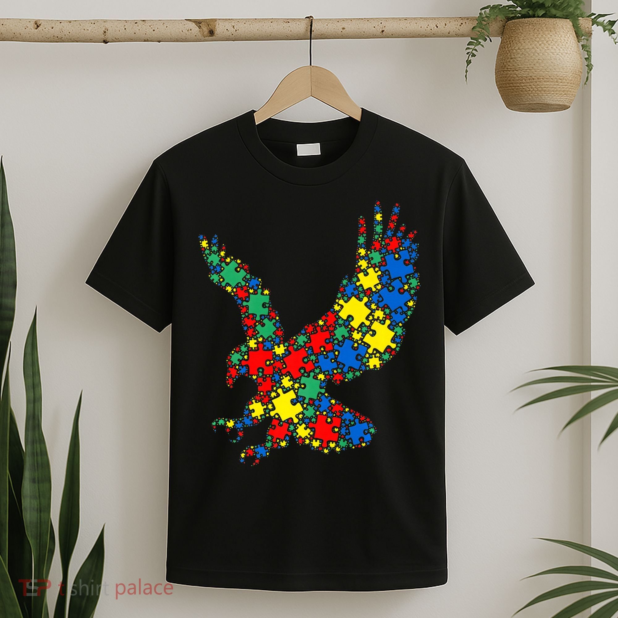 Eagle Autism Puzzle for Autism Awareness T-Shirt