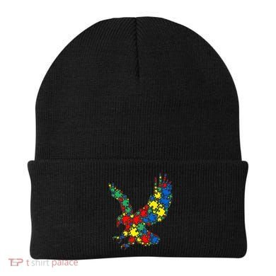 Eagle Autism Puzzle for Autism Awareness Beanie