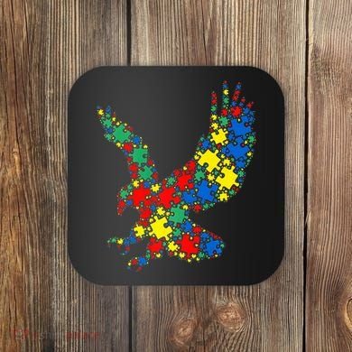 Eagle Autism Puzzle for Autism Awareness Coaster