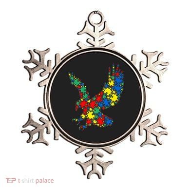 Eagle Autism Puzzle for Autism Awareness Ornament