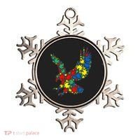Eagle Autism Puzzle for Autism Awareness Ornament thumb 0