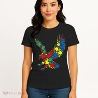 Eagle Autism Puzzle for Autism Awareness Women's T-Shirt thumb 4