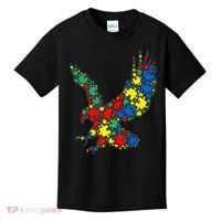 Eagle Autism Puzzle for Autism Awareness Kids T-Shirt thumb 0