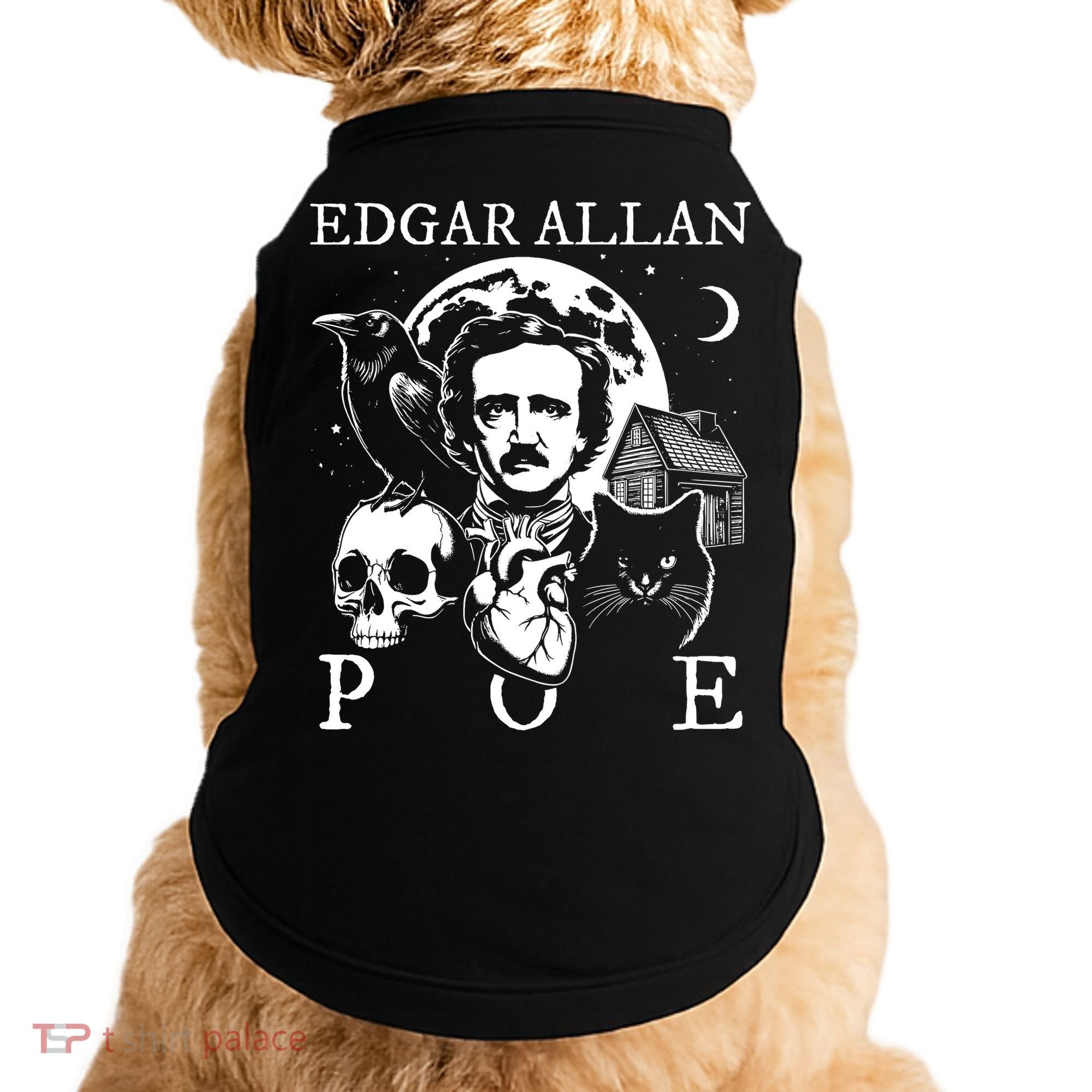 Edgar Allan Poe Poems Quotes Raven Literature Doggie Tank