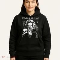 Edgar Allan Poe Poems Quotes Raven Literature Hoodie thumb 5