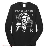 Edgar Allan Poe Poems Quotes Raven Literature Long Sleeve Shirt thumb 0