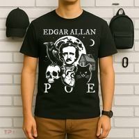 Edgar Allan Poe Poems Quotes Raven Literature T-Shirt thumb 6
