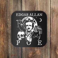 Edgar Allan Poe Poems Quotes Raven Literature Coaster thumb 0
