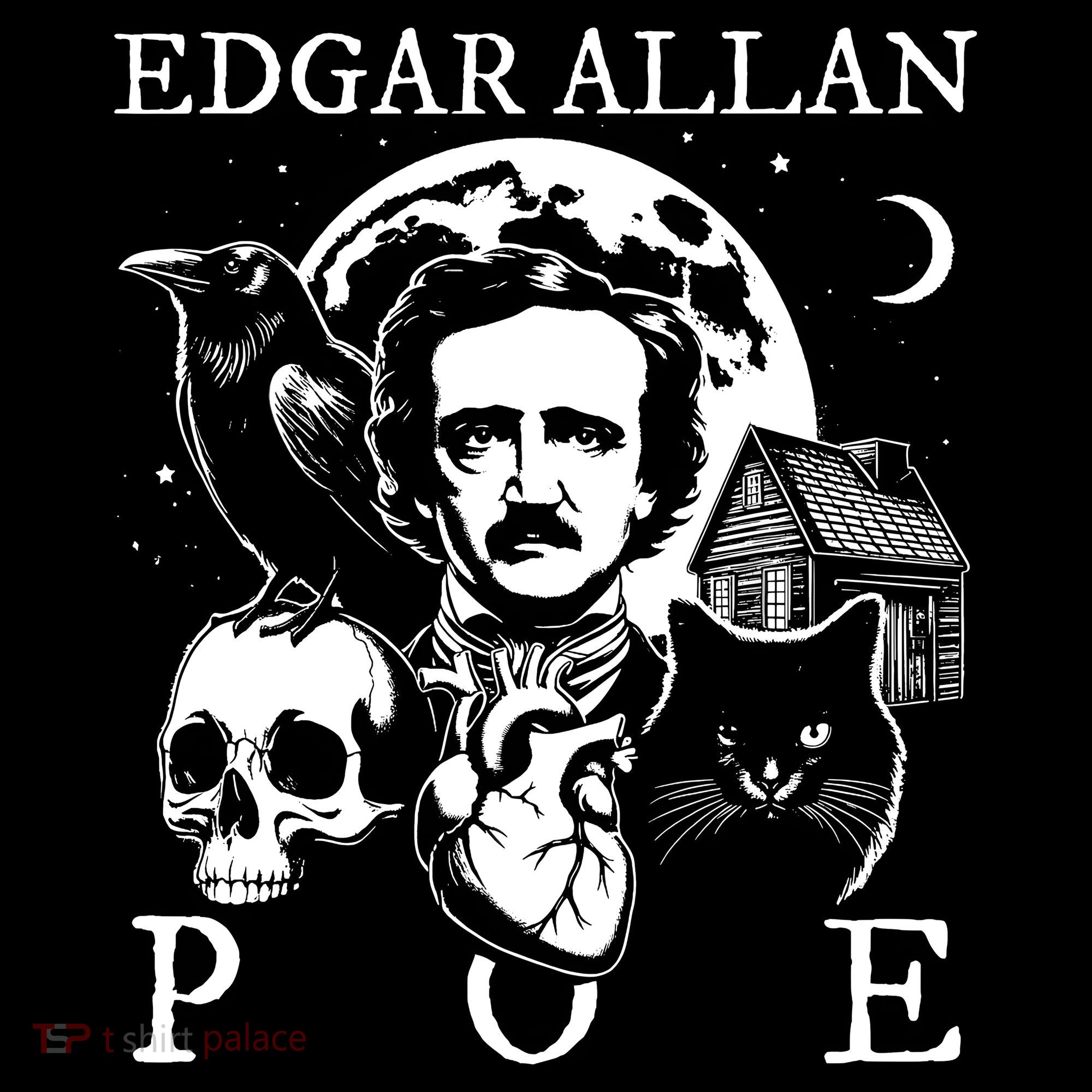 Edgar Allan Poe Poems Quotes Raven Literature Women's Hoodie