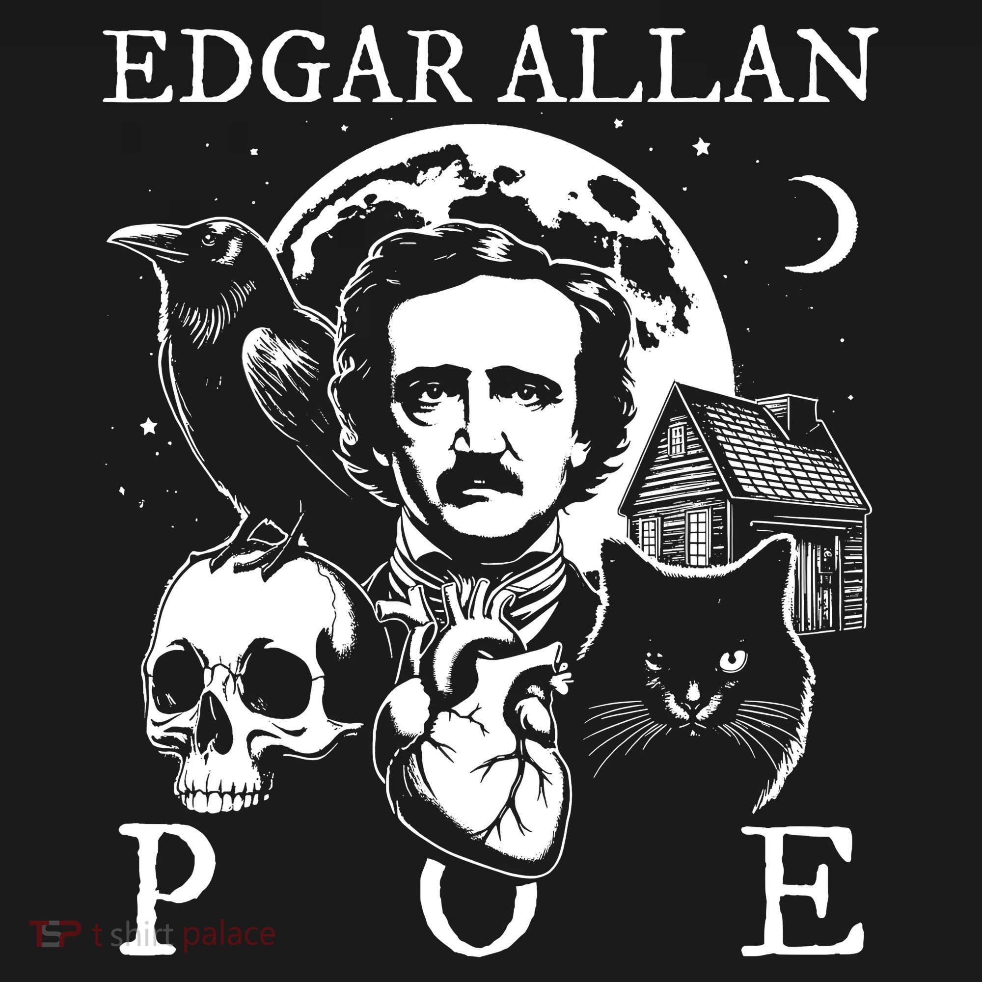 Edgar Allan Poe Poems Quotes Raven Literature Mousepad