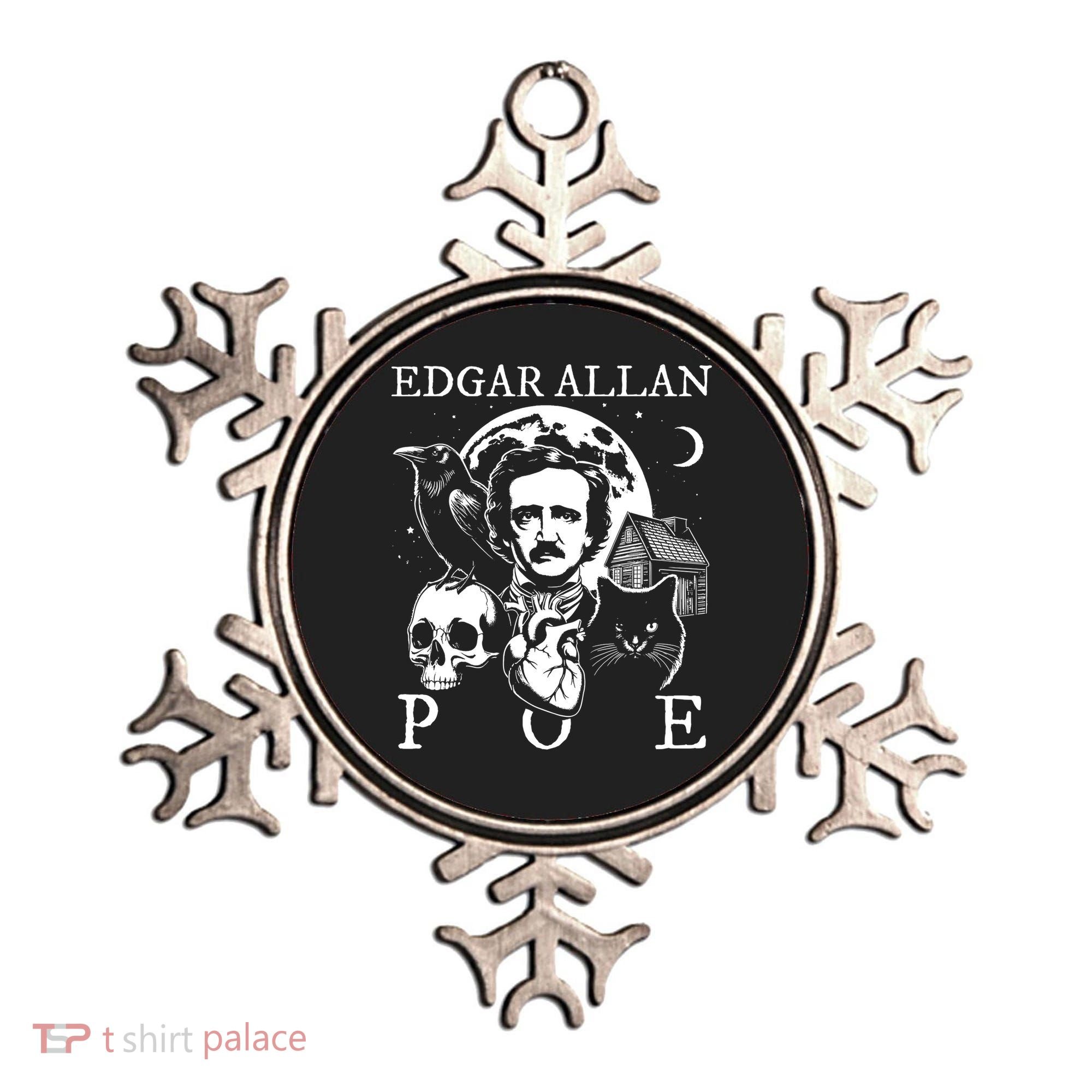 Edgar Allan Poe Poems Quotes Raven Literature Ornament